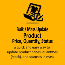 Bulk Update Product Price, Quantity (Stock), Status