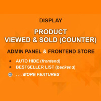 Display Product Viewed & Sold Counter